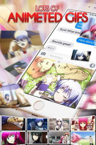 KeyCCMGifs – Manga & Anime : Gifs , Animated Stickers and Emoji Angel Beats! Themes screenshot 2
