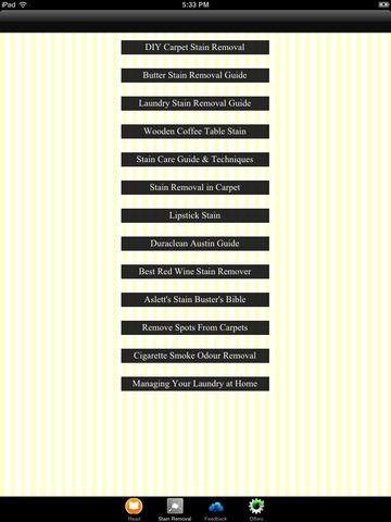 【免費生產應用App】Stain Removal Guide - TIps & Techniques-APP點子
