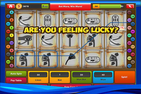 Aaaaah! Aaba Egyptian Pharaoh Slots - New Year Casino Machine screenshot 2