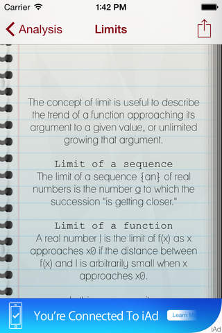 NexTer Maths - Formulario di Matematica LITE screenshot 2