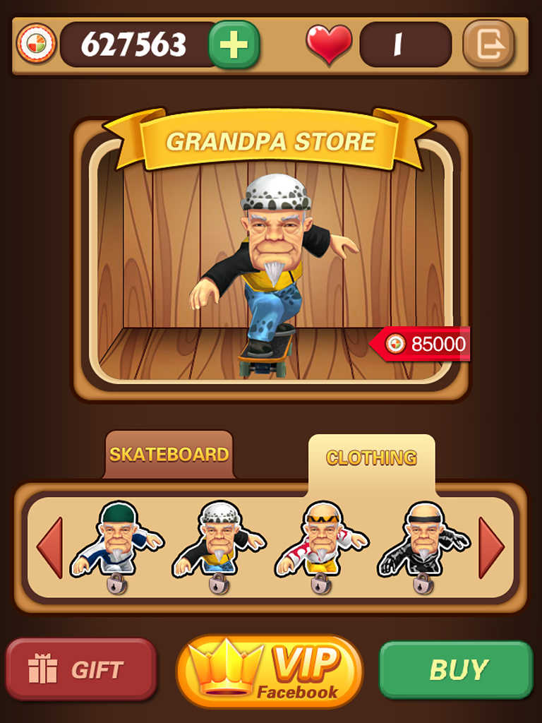 Crazy Grandpa with a Chainsaw - Mobile Game for iPad iPhone Tablet