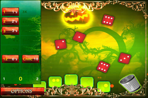 Aaah! 3D Halloween Dice Craps Master Yatzy  - Roller Simulator Casino Lite screenshot 2