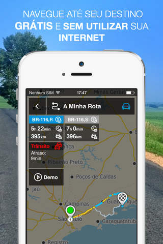 MapLink Trânsito - Navegador GPS Offline gratuito screenshot 3