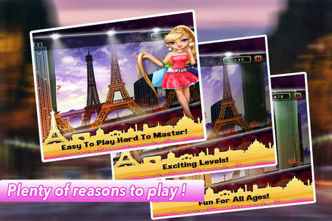Paris Swing City Shopping - PRO Hurry Princess Rope runner screenshot 2