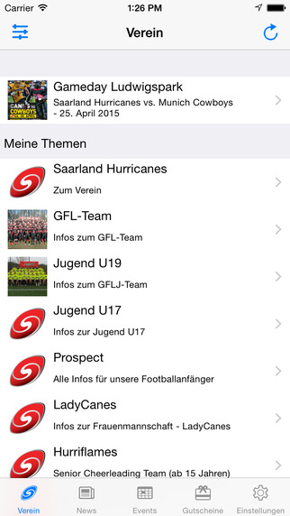 【免費運動App】Saarland Hurricanes-APP點子