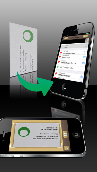 SamCard-business card reader business card scanner visiting card