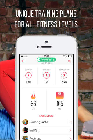 Fitness for Weight Loss PRO: training plans with short high-intensity workouts to perform at home every day screenshot 4
