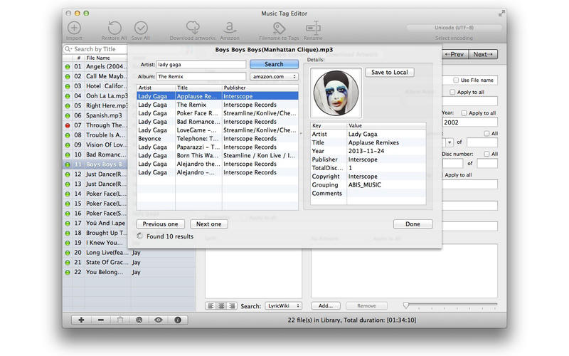 download the new version for iphoneTidyTag Music Tag Editor