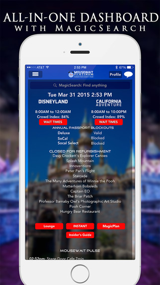 【免費旅遊App】MouseWait Disneyland Wait Times Platinum Insider's Guide to Disneyland-APP點子