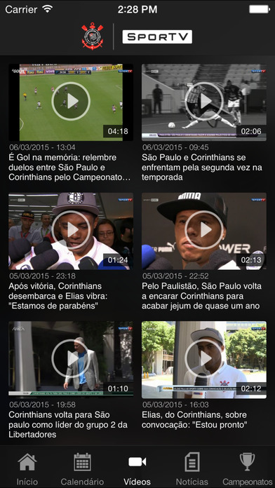 Captura de tela do iPhone 5
