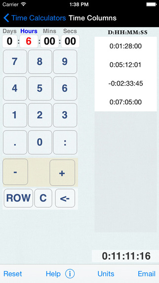 【免費商業App】Hours, Minutes & Seconds Calculator with Date Diff-APP點子