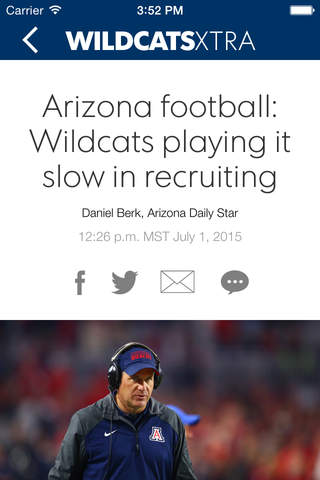 Arizona Wildcats XTRA screenshot 2