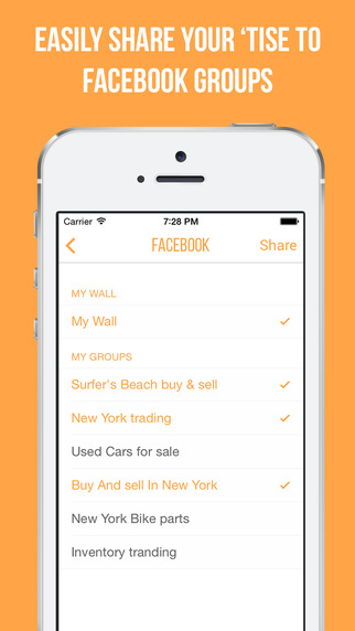 【免費生活App】Tise - A marketplace and tool for Facebook buy and sell-APP點子