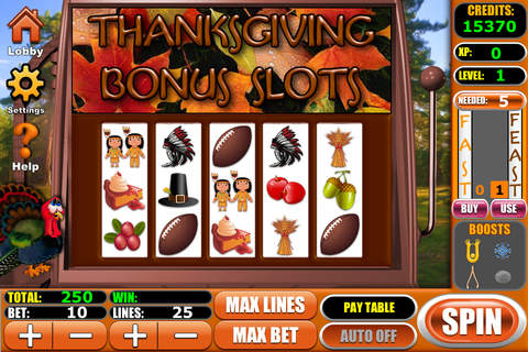 Thanksgiving Bonus Slots - Free Vegas Casino Slot Game screenshot 2