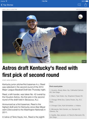 Kentucky Sports app for iPad – Sports News Schedules Scores and Stats for the University of Kentucky