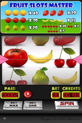 Fruit Slots Master screenshot 2
