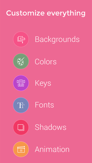 【免費工具App】Custom Keyboard for iOS 8 - Design your keyboards with customized fonts, colors, backgrounds and animation-APP點子