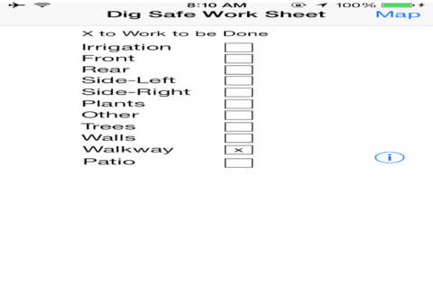 Dig Safe Work Sheet screenshot 2