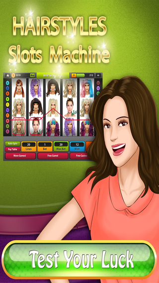 Hairstyles Slots Saga - Play Against the Machine to Change Your Look
