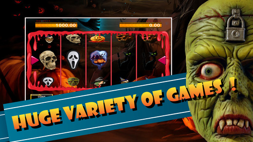 777 Lucky Halloween Slot Machines : Double Zombies Vampire Jackpot Game Free