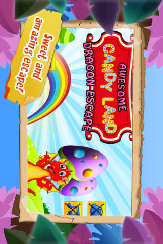 Awesome Candy-land Dragon Escape Free screenshot 2