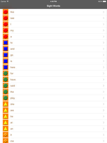 【免費教育App】Sight Words: Pre - K Edition-APP點子