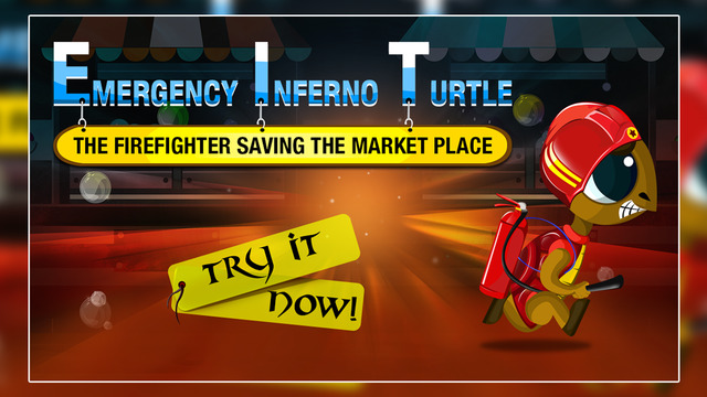 Emergency Inferno Turtle : The Firefighter Saving the Market Place - Free