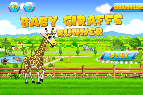 Baby Giraffe Run - Fun Animal Running Game screenshot 3