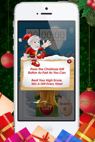 Santa's Christmas Gift Button - My Santa Gift Certificate, Cards, and Rewards: Holiday Bells Songs screenshot 4
