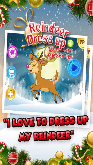 Reindeer Dress Up Maker - It's Christmas Eve Ready to pull Santa 's Sleigh FREE