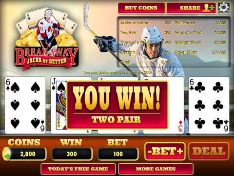免費下載遊戲APP|Team Break Away Video Poker - Play Jacks Or Better Hockey Edition & Las Vegas Casino Gambling Game for Free ! app開箱文|APP開箱王