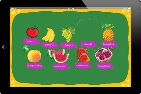 Easy fruit vocabulary grammar  practice leaning english for preschool screenshot 3