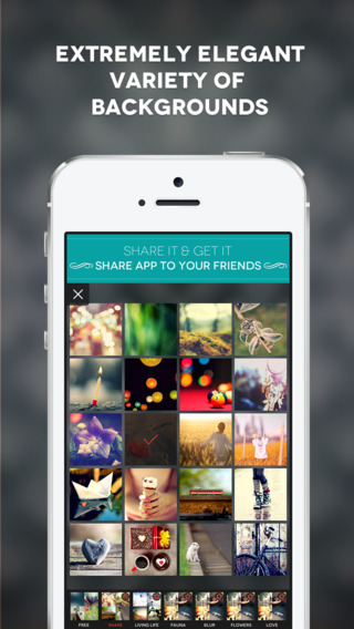 【免費攝影App】InstaPoster+ - Beautiful Backgrounds and Cool Text Patterns to Create Stunning Social Messages!-APP點子