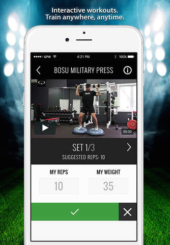 Go Pro Workouts – GPW Training: The Ultimate Mobile Training Platform for Athletes! screenshot 3