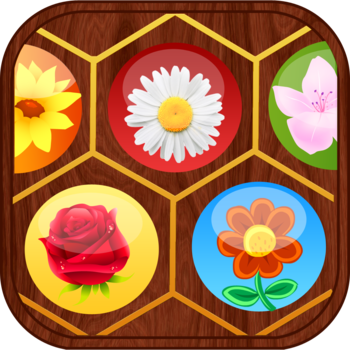 Flower Fields: Garden Match 3 Game Puzzle (For iPhone, iPad, iPod) LOGO-APP點子