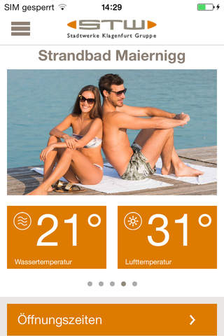 Stadtwerke Klagenfurt Freizeit App screenshot 3