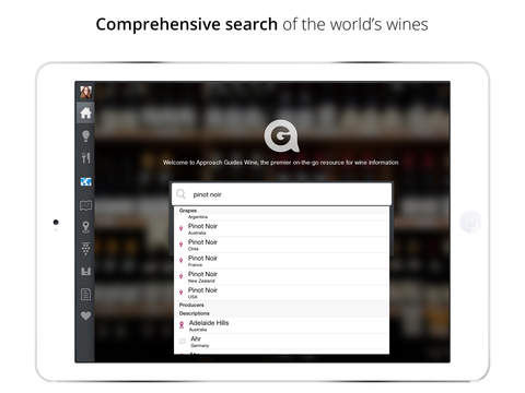Approach Guides Wine for iPad Wine Guide