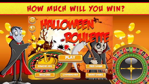 Halloween Roulette FREE - Trick or Treat Casino Mania