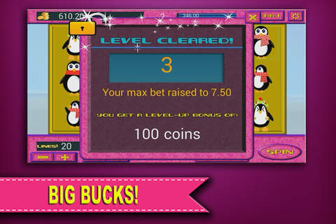 777 Penguin Slots Big Jackpot Party Casino Pro screenshot 4