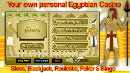 Pharaohs Gold Casino with Rich Slots Big Roulette Wheel and Double Jackpots