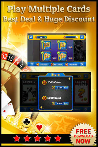 BINGO STEELER - Play Online Casino and Gambling Card Game for FREE ! screenshot 3