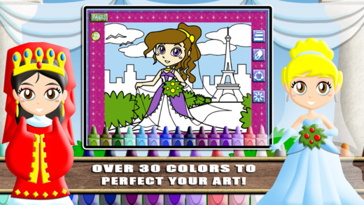 【免費遊戲App】My Princess Wedding Coloring Book PRO! - Paint, Color, and Draw Frozen Fairy Tail for Girls-APP點子