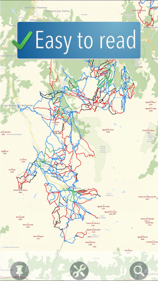 Les Trois Vallées Ski Map