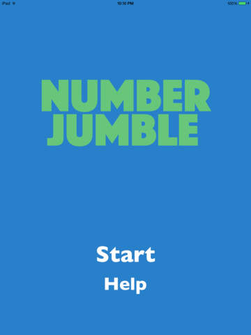 Number Jumble Math Game