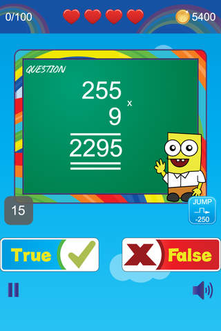 Math Quizzes with SpongeBob SquarePants version (Practice Problems & Tests) screenshot 3