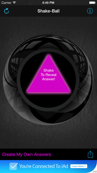 Shake Ball - The most shattering and sarcastic Magic Eight Ball out there