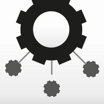 Cogwheels BW : black & white gears rotating spin wheel puzzle game 遊戲 App LOGO-APP開箱王