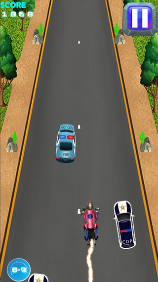 【免費遊戲App】Outlaw Biker Motorcycle Race to Escape Police Car - Top Speed Motor Bike Road Racing,Free-APP點子