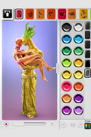 Figuromo Artist : Gargoyle Love - 3D Color Combine & Design Fantasy Sculpture screenshot 4
