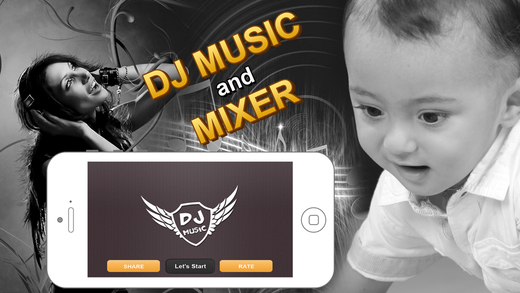 DJ Music : Digital party sound mixer